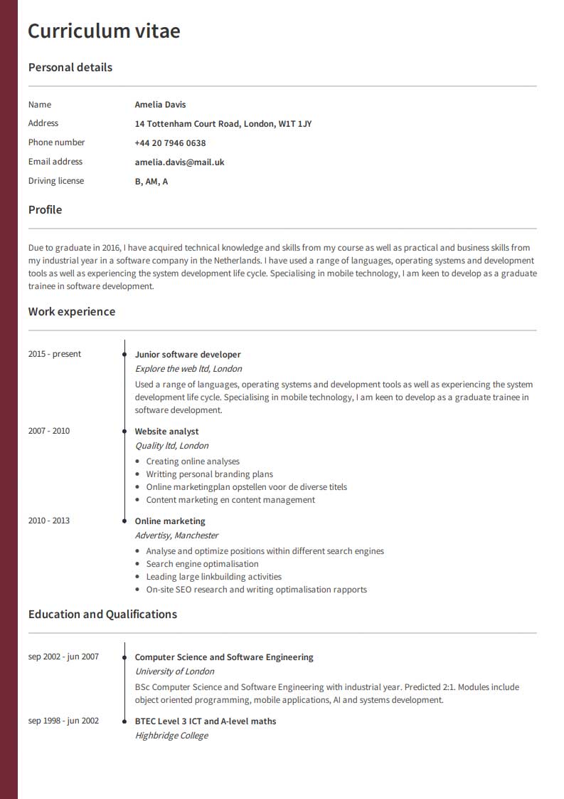 CV-esimerkit - muotoile mallisi ammattimaisesti CV: si
