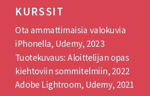 Kurssit cv esimerkki Kurssit cv esimerkki